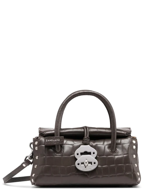 Borsa Zanellato Dotta Foulard Baby in pelle marrone
