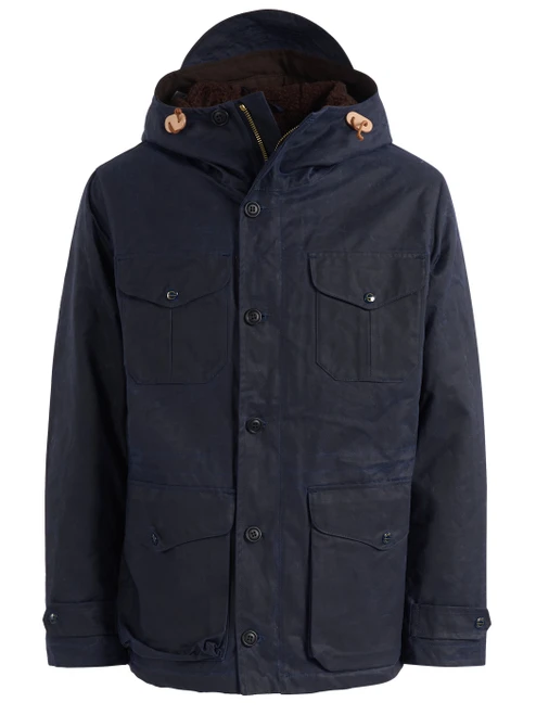 Parka Manifattura Ceccarelli Teddy Lined Weekender blu navy