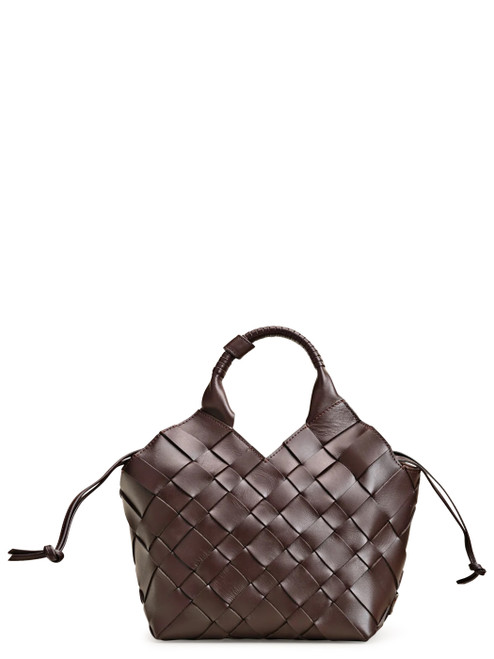 Borsa Cala Jade Misu Medium in pelle marrone scuro