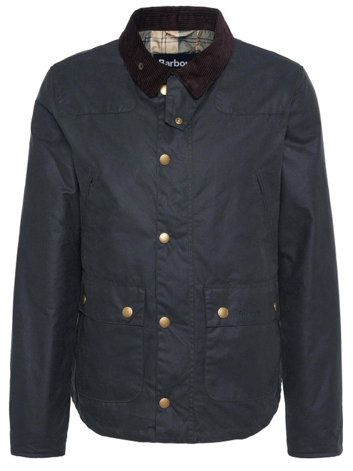 Giacca cerata Barbour Reelin in cotone verde