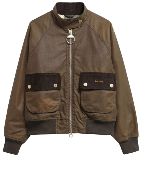 Giacca Barbour Ivybridge in cotone cerato marrone