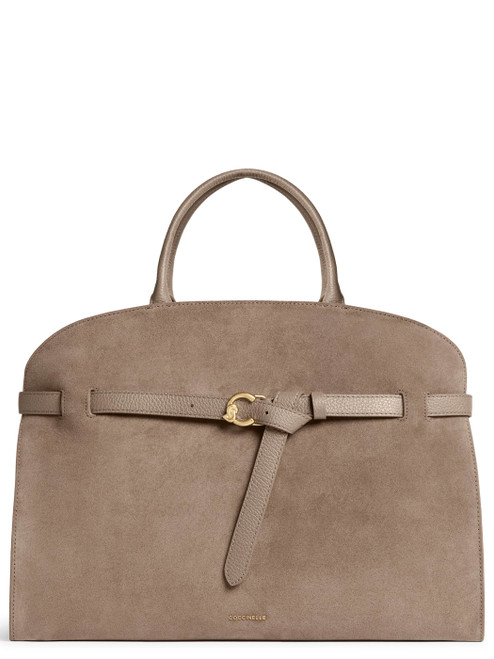 Borsa Coccinelle Sabine Large in camoscio taupe