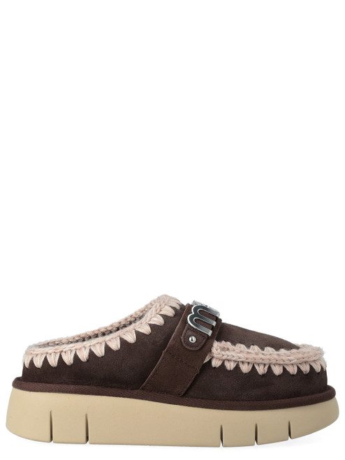 Sabot Mou Bounce Clog Metal Logo in montone mocha