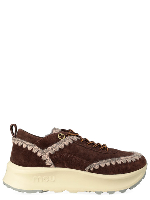 Sneakers Mou Speed Eskimo Lace-up in pelle marrone 