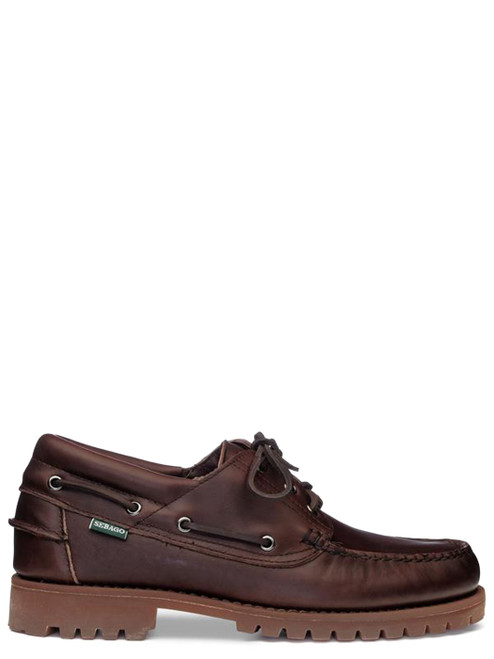 Mocassini Sebago Acadia in pelle marrone
