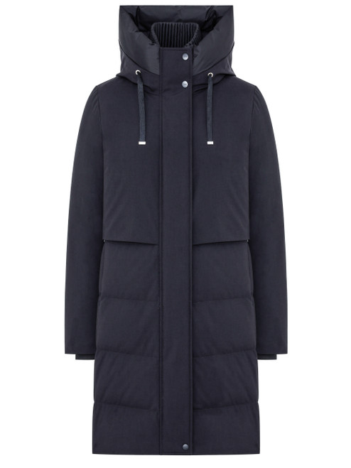 Piumino Duno Charlene in lana tecnica navy