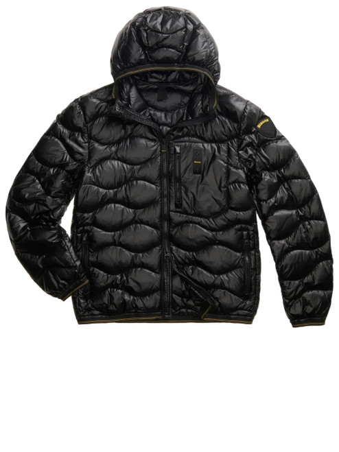 Piumino Blauer Wave in nylon nero 