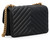 Crossbody bag Pinko Mini Love Bag One Chevron in black leather