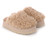 UGG Maxi Curly sandfarbener Plateauslipper