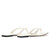 simple logo thong sandal ivory 2