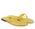 sandale thong à logo simple jaune 4