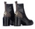 cyrus zipper bootie black/brown 2