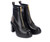 cyrus zipper bootie black/brown 4