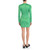 mini vestido de satén verde brillante 3