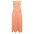 Gesmoktes orange 1 Bustierkleid