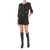 Jacket Elisabetta Franchi black and gold tweed
