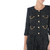 Jacket Elisabetta Franchi black and gold tweed