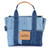 mini traveler tote blue denim 3