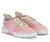 Sneaker Hogan -3R in pink beige canvas.