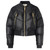 chevron quilted bomber jacket black 1