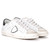 Sneaker Philippe Model Paris X in white leather with black spoiler