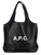 Borsa A.P.C. Ninon Tote Bag in pelle vegana nera