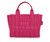 Borsa Marc Jacobs The Leather Small Tote Bag in pelle fucsia