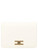 Bolso color mantequilla Elisabetta Franchi con logotipo dorado