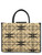 Borsa Shopper Elisabetta Franchi Media in rafia color naturale