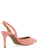 Slingback Michel Kors Alina en ante rosa