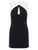 Minikleid Elisabetta Franchi aus schwarzem Stretch-Crêpe