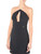 Minidress Elisabetta Franchi in black stretch crepe