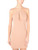 Minikleid Elisabetta Franchi aus nudefarbenem Stretch-Crêpe