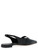 Sandale plate Max Mara en cuir noir