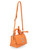 Tasche Zanellato Feather Knot Baby aus orangefarbenem Leder