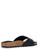 Birkenstock Madrid Big Buckle Sandale aus schwarzem Lackleder