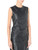 Robe sans manches Sportmax en cuir nappa noir