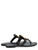 Miller black metallic effect sandal