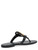 Miller black metallic effect sandal