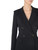 Double-breasted jacket Elisabetta Franchi black with cut-out waist