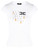 T-Shirt Elisabetta Franchi in weißem Trikot mit Logo und Fransen