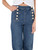 Jeans Elisabetta Franchi blue with buttons