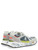 Sneaker Premiata Mase 6623 in camoscio e denim grigio e blu