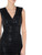 Elisabetta Franchi Mini-robe en jersey noir métallisé