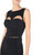 Robe midi Elisabetta Franchi découpée noir