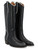 Texan boot Via Roma 15 black with white profile