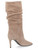 Boot Via Roma 15 in beige curled suede
