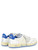 Baskets Premiata 6779 en cuir usagé blanc et bleu