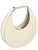 Shoulder bag Staud Moon in cream-colored leather