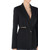 Giazza blazer Twinset in jersey nero